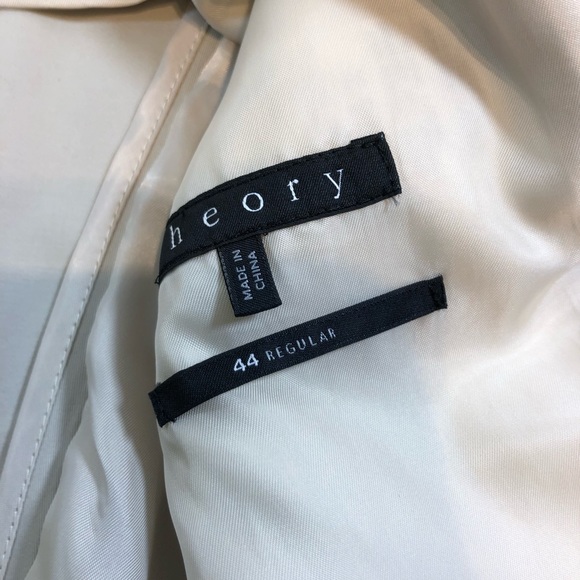 Theory Man single breasted unlined cotton blend blazer sz 44 in EUC - Picture 6 of 8